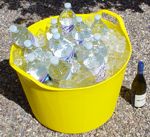 75 Litre Tub Holding 12 x 1.5 Ltr Water Bottles