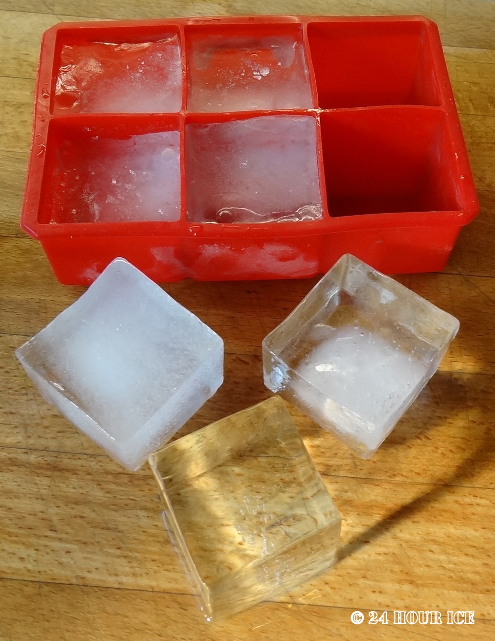 Home made ice cubes.